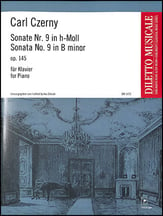 Sonata No. 9 in B minor, Op. 145 piano sheet music cover